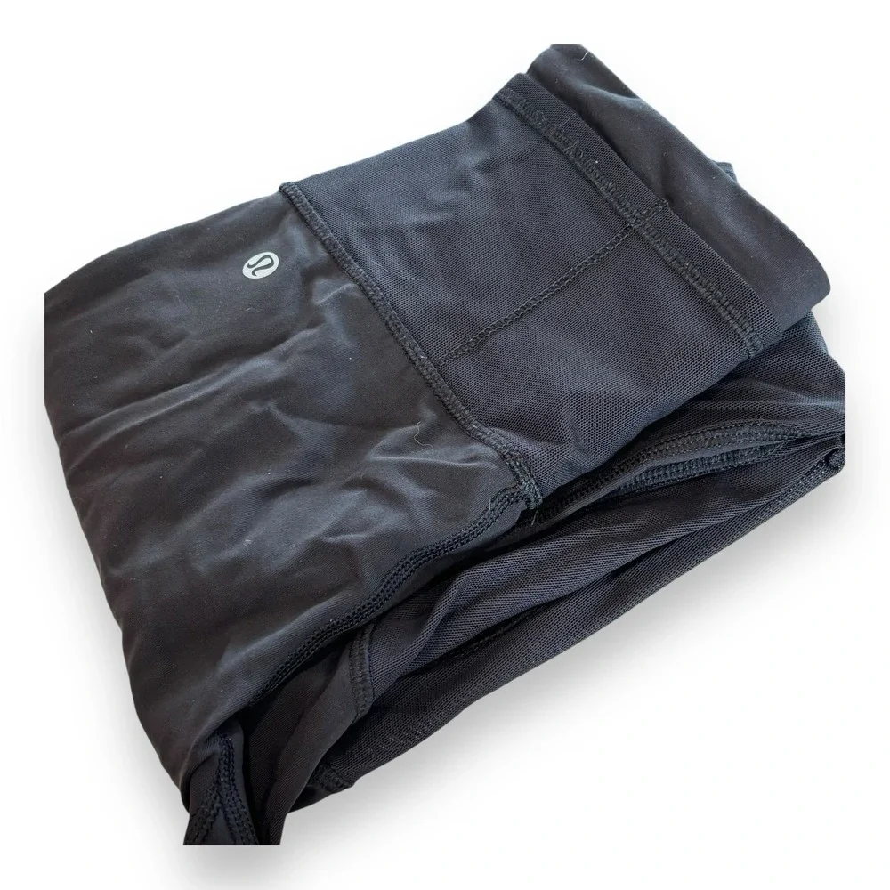Lululemon leggings Full Length Black‎ size 2 Womens Yoga Pants